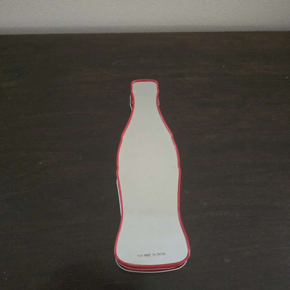 Coca-Cola Coke Bottle Shaped Tin Good Condition Collectible Tin Only Lip Smacker
